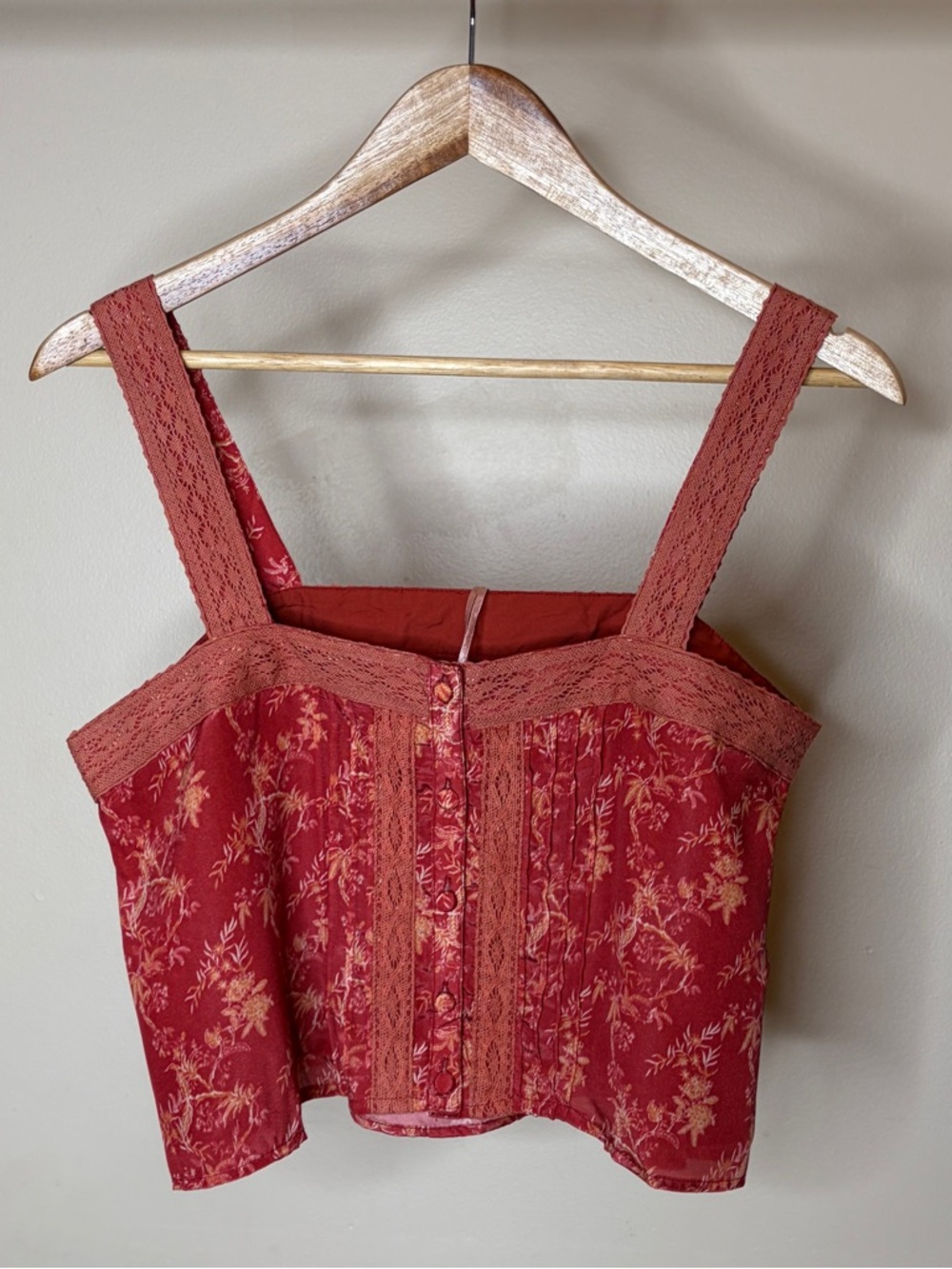 New Krewe Du Q Festival Boho Crop Top Size M